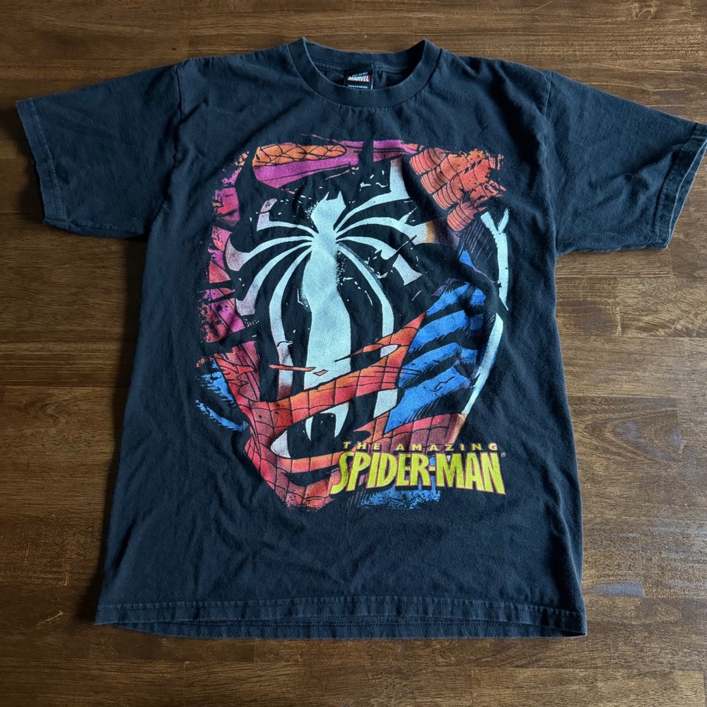 Marvel Mad Engine Kids Spider-Man Venom Graphic T-Shirt Black XL 18/20